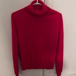 COPY - Vintage Bright Red Turtleneck